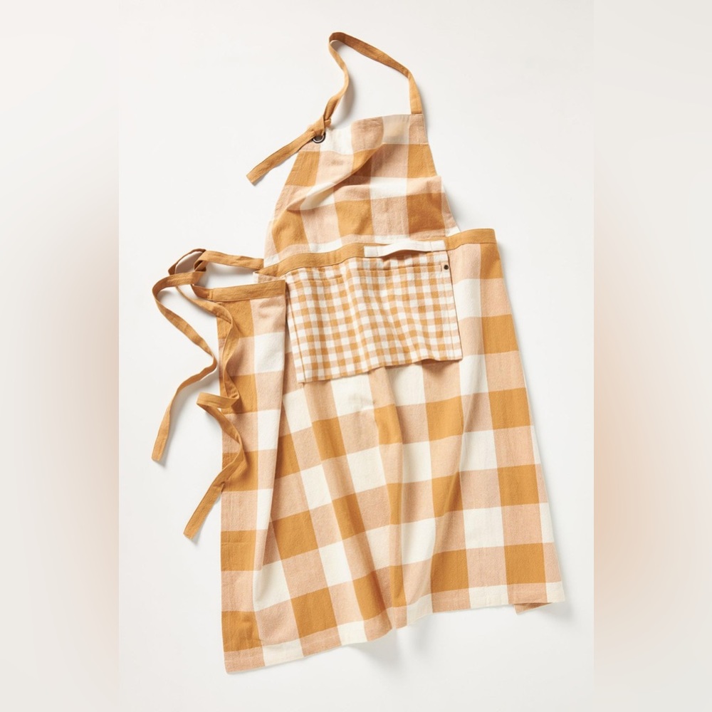 Anthropologie Gingham Campbell Apron